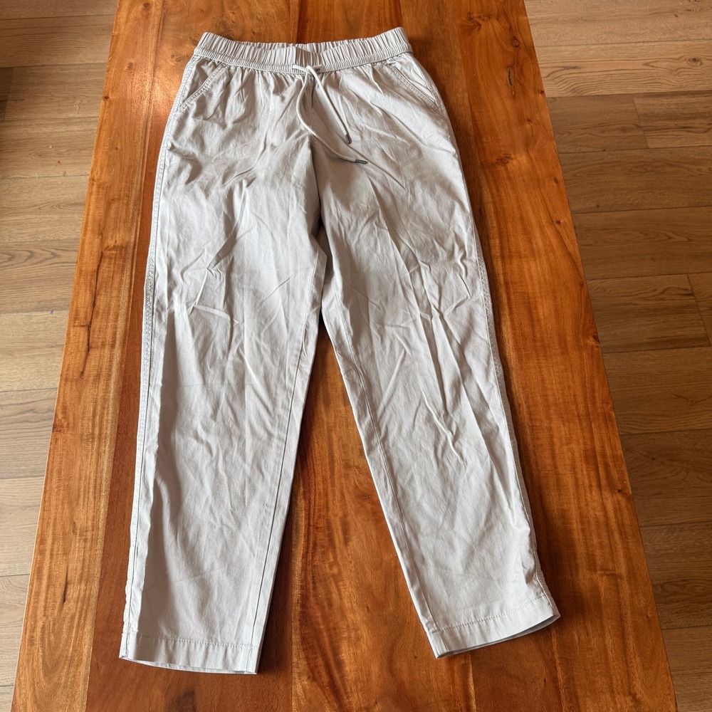Pact Women's Khaki Drawstring Trousers Size M